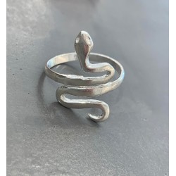 Silver snake ring 925